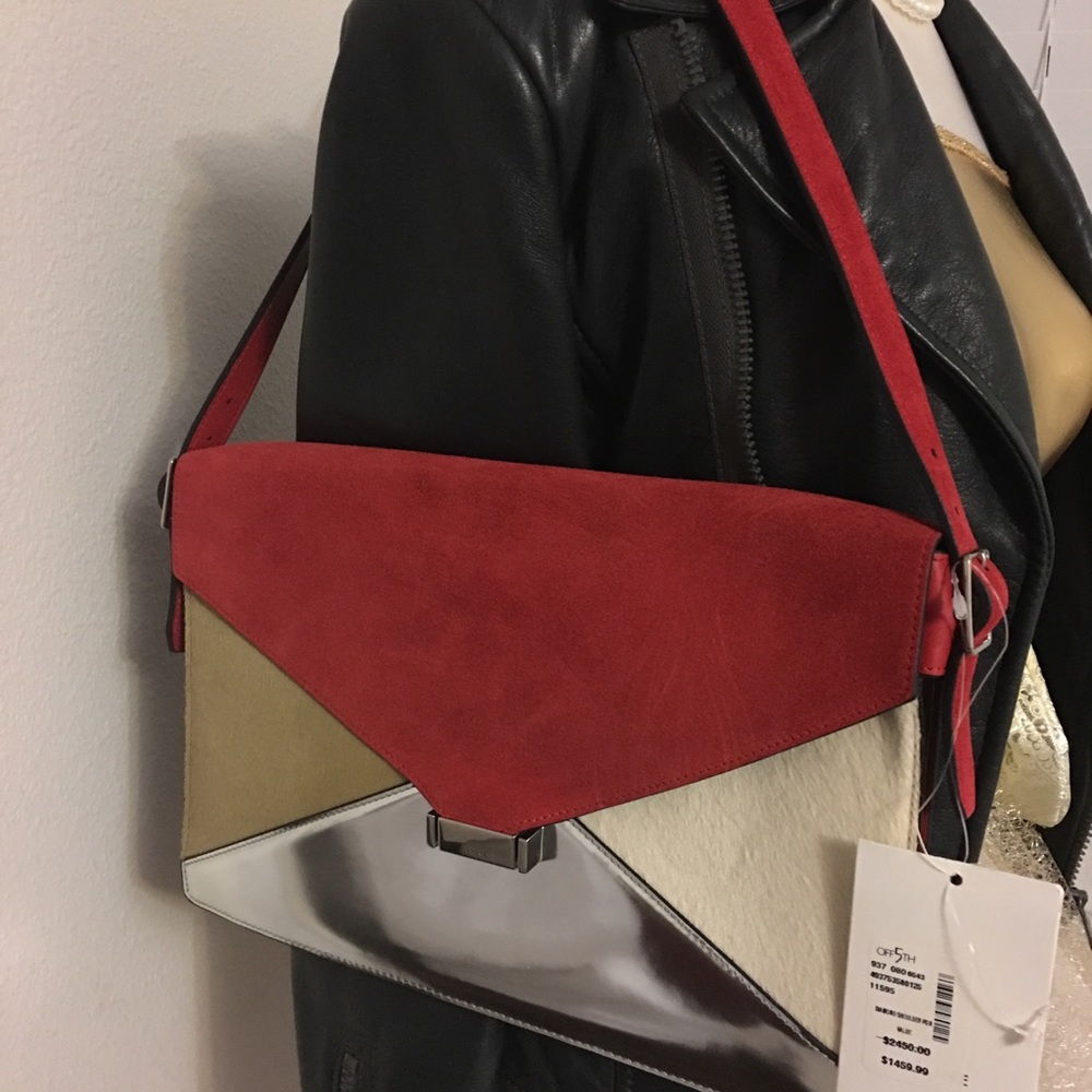 Celine diamond clutch , bag , detachable strap